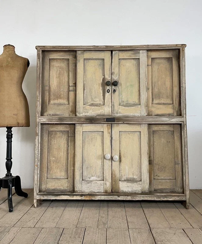Georgian Antique Rustic Bakers Cupboard