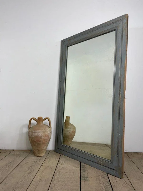 19th Century Antique Original Painted French Mirror