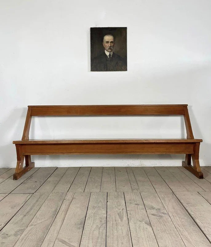 Vintage Chapel Church Pew Bench (4 Available)