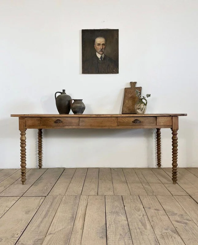 19th Century Antique French Kitchen/Console Table