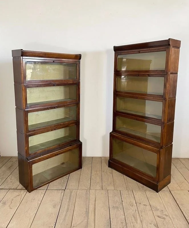 Early 1990s Antique Stacking Barristers Bookcases