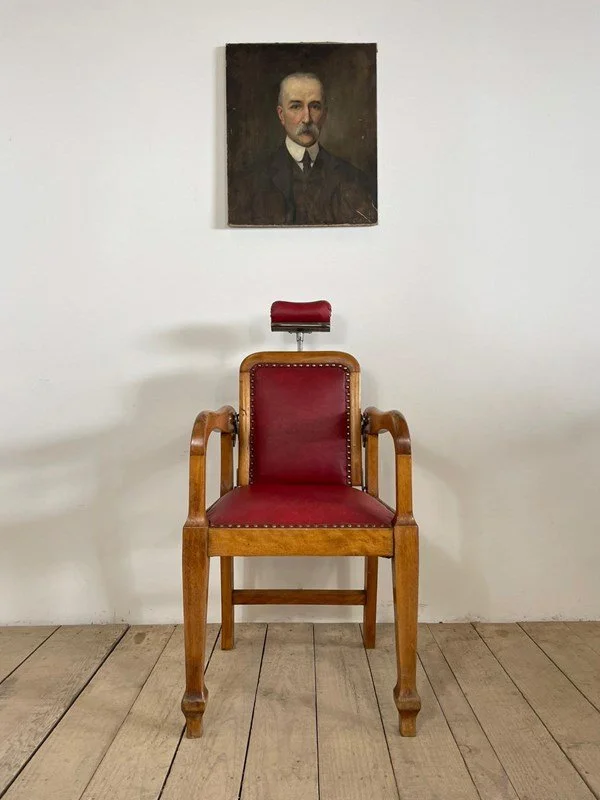 Antique 'Claughtons Leeds Ltd' Barbers Armchair