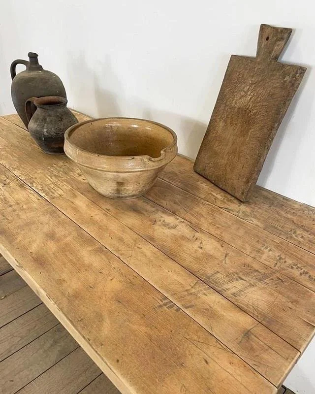 Vintage French Refectory Kitchen Dining Table — Vintage Boathouse