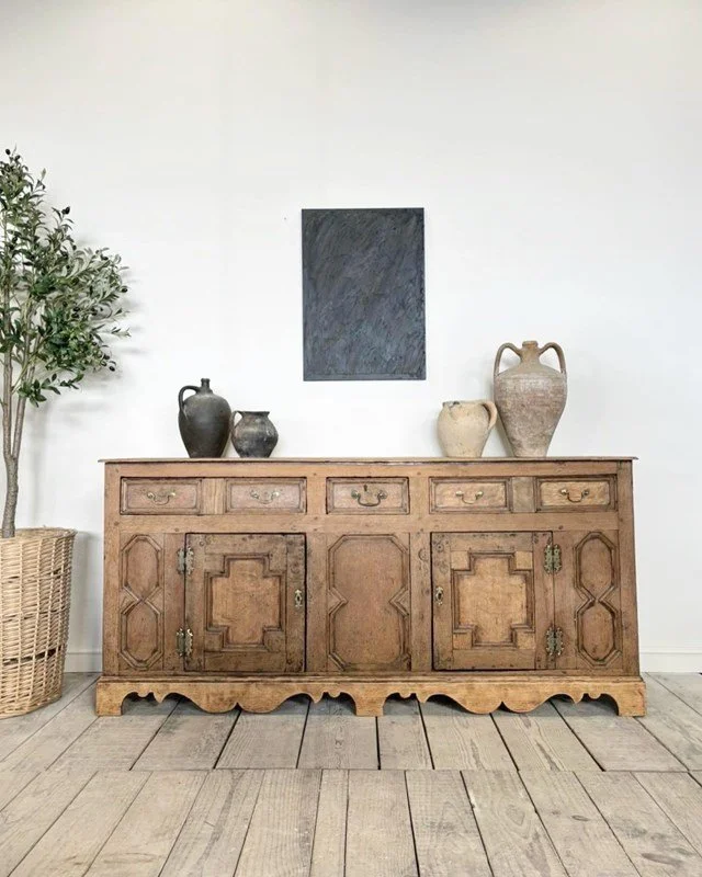 18/19th Century Antique Oak Sideboard Cupboard