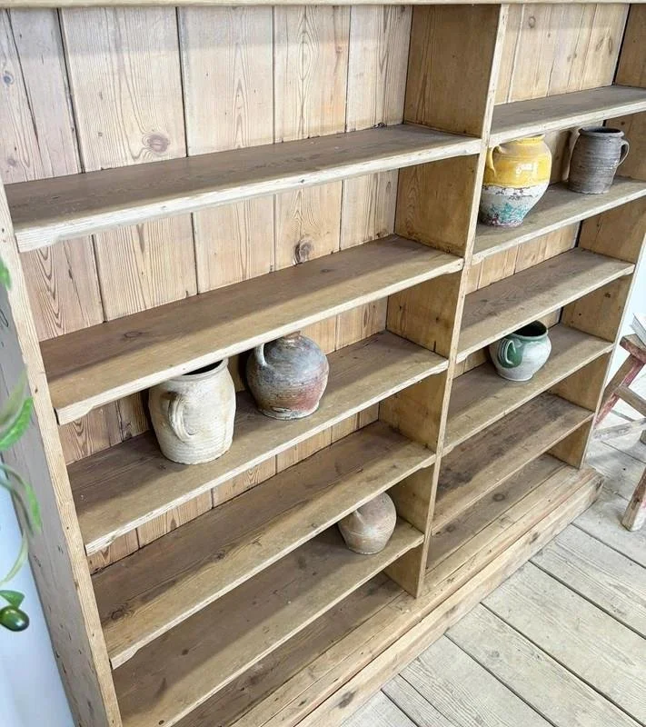 Victorian Antique Rustic Pine Shelving Unit — Vintage Boathouse