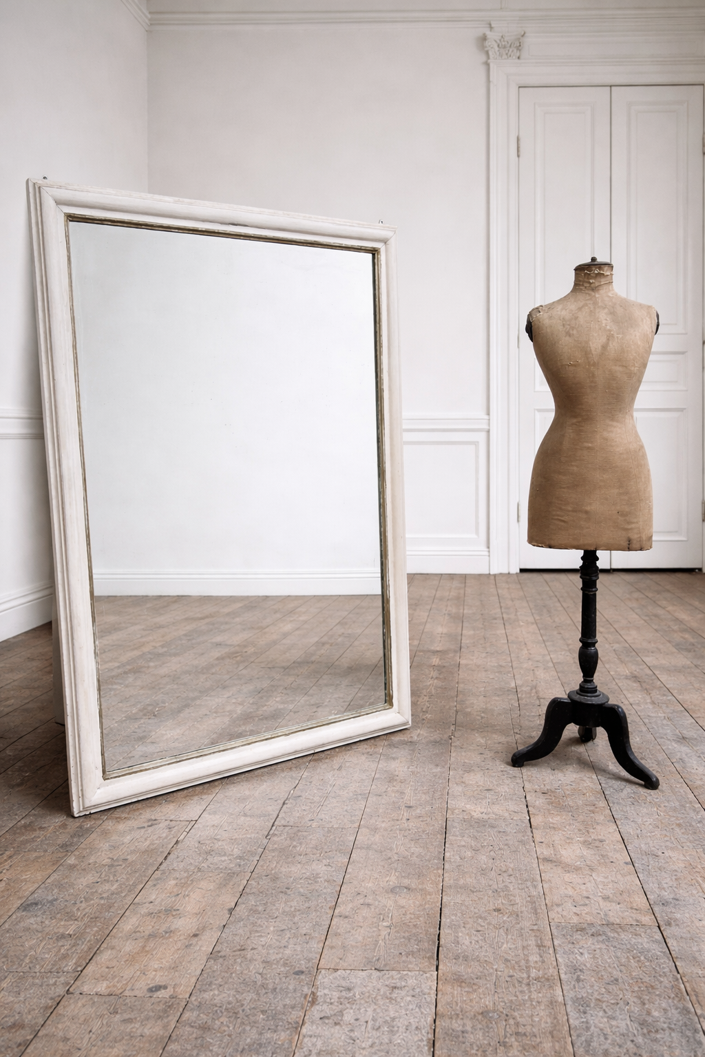 19th Century Antique French Foxed Mirror