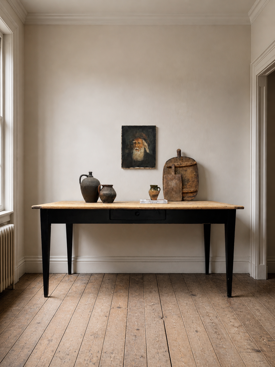 19th Century Antique French Farmhouse Kitchen Dining Table