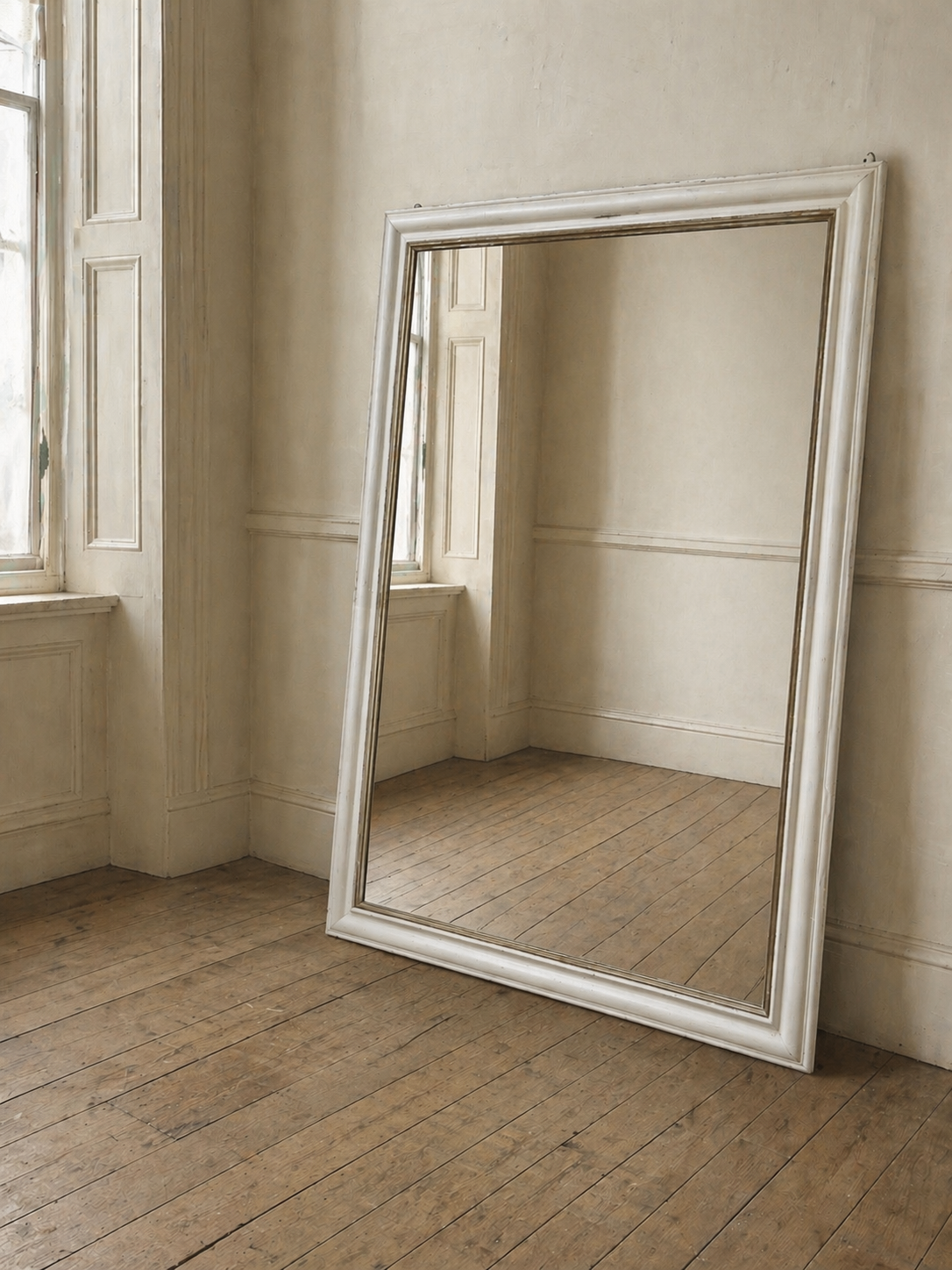 19th Century Antique French Foxed Mirror