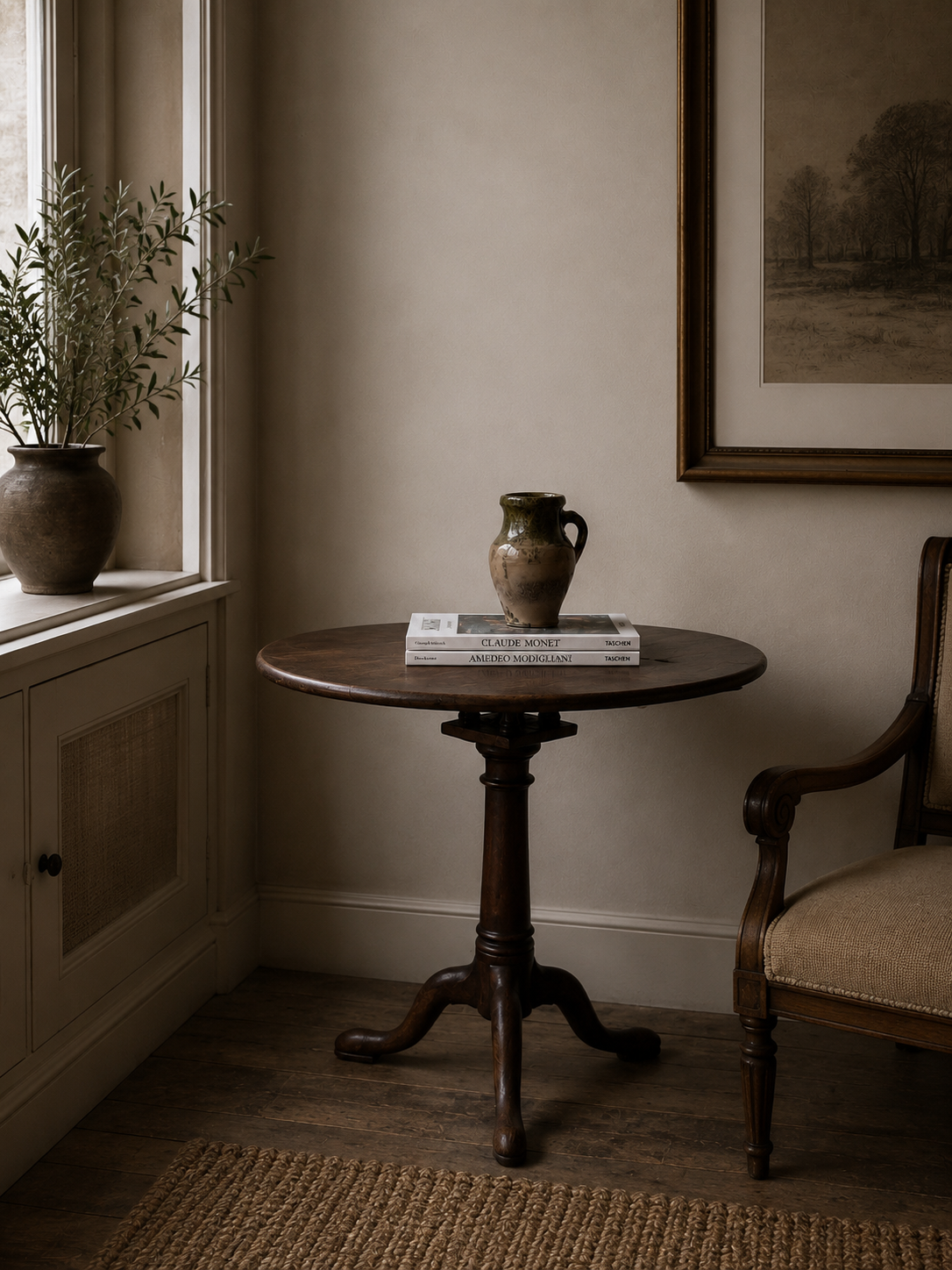 Georgian Antique Tilt Top Side Table