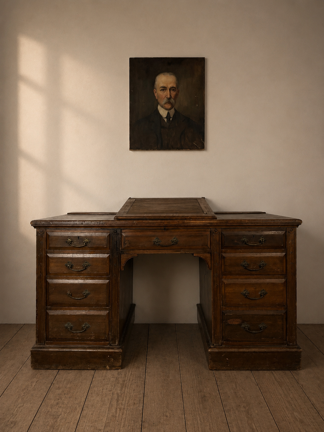 Victorian Antique Oak 'Maple & Co' Desk