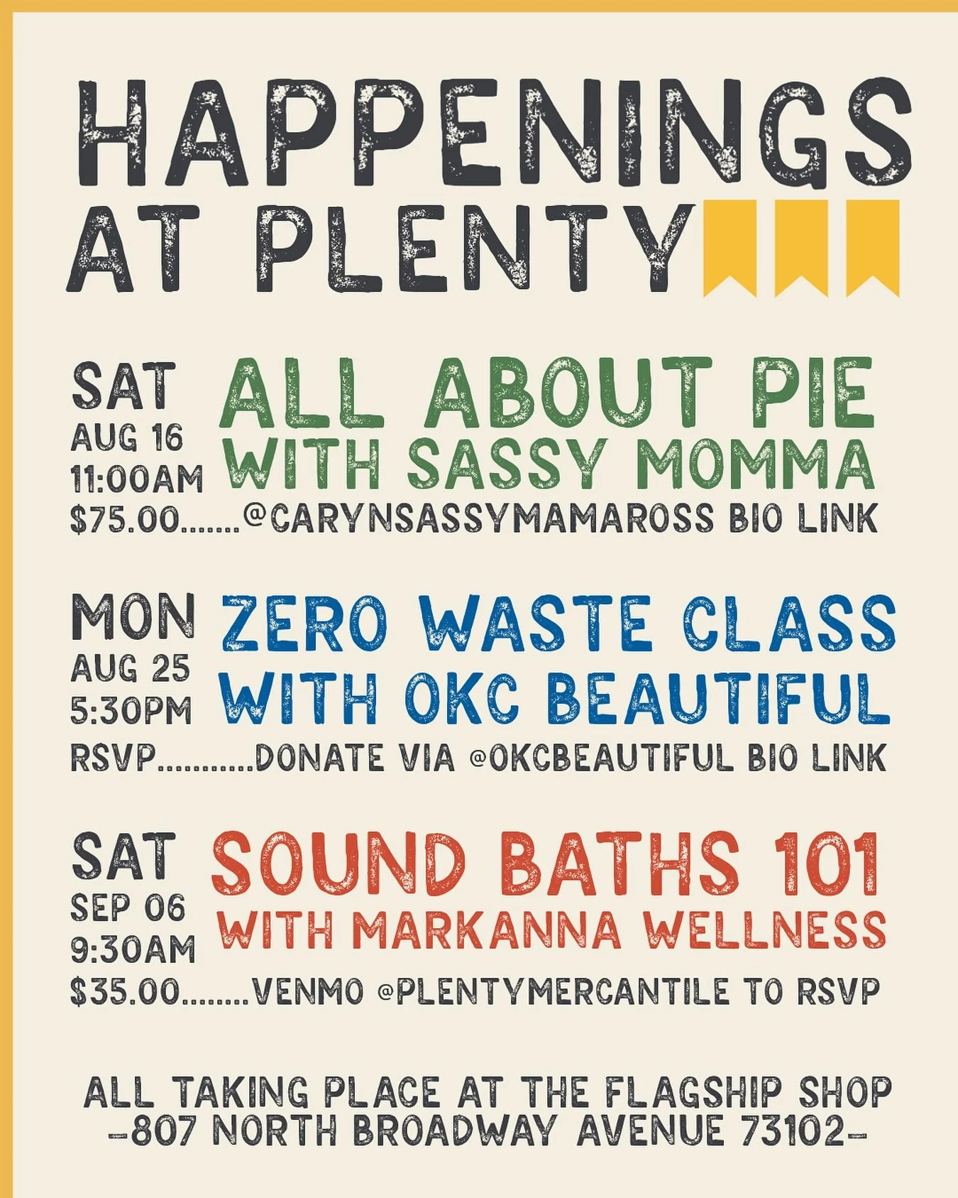 Soundbaths 101 at Plenty Mercantile