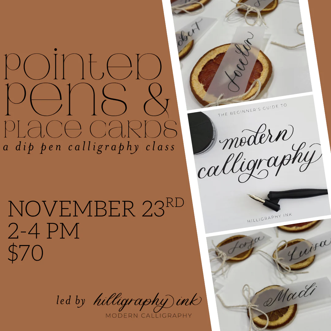 Pointed Pens &amp; Place Cards