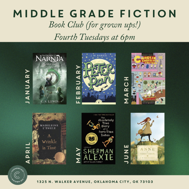 Middle Grade Fiction Book Club (for adults!) 