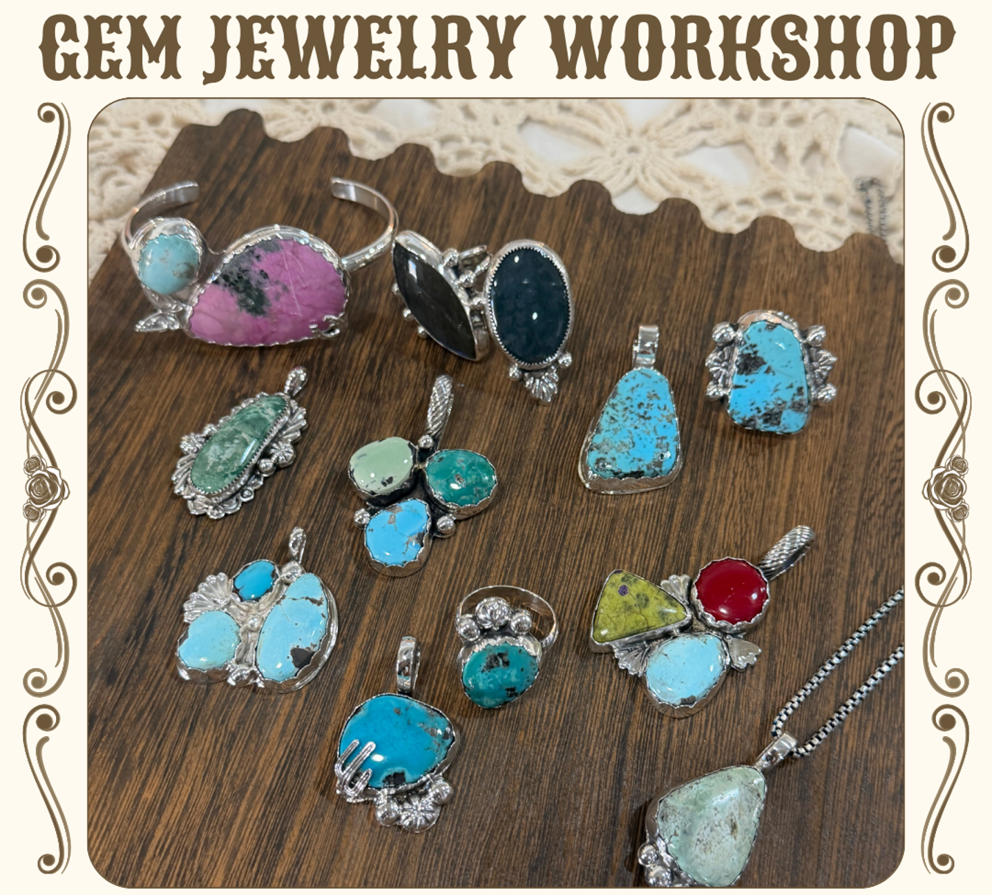 Gem Jewelry Workshops at Cheyenne Sky Studio