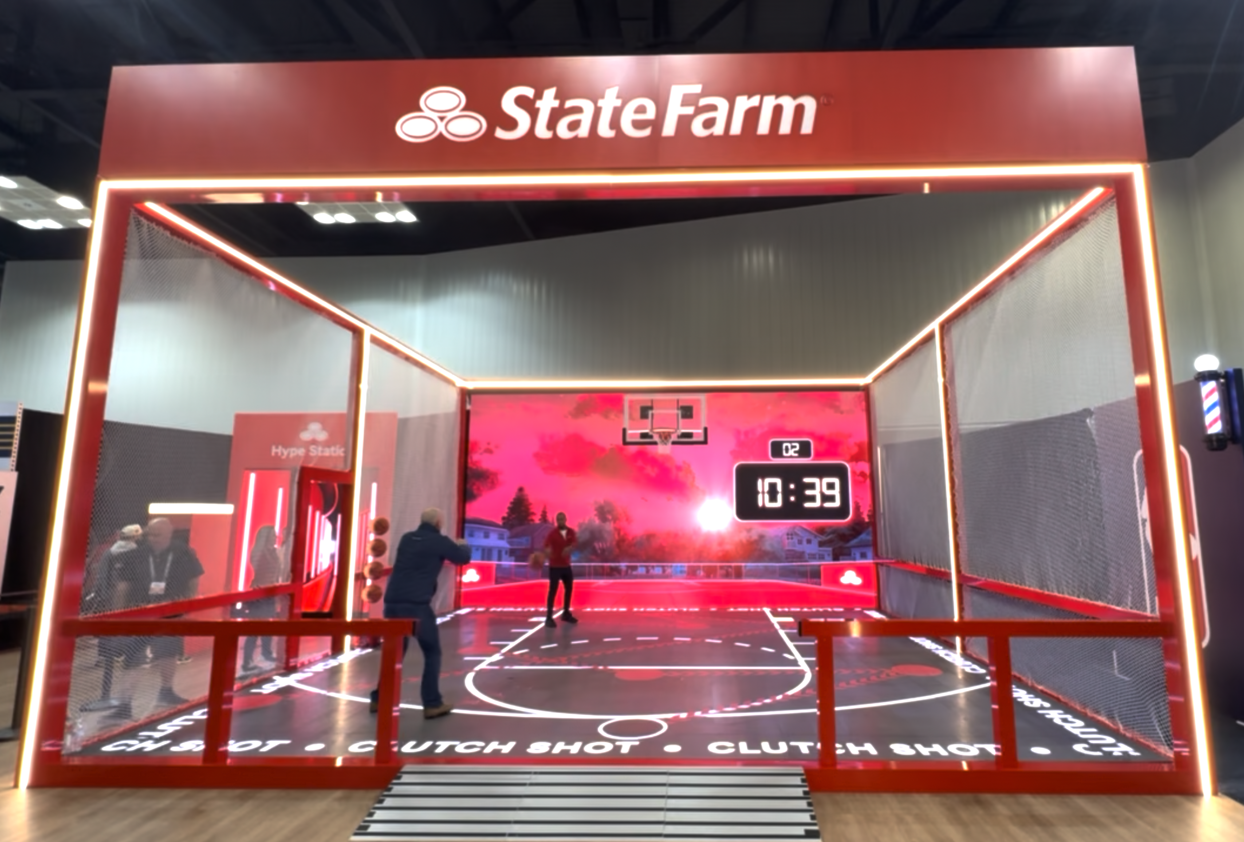 NBA All Stars Event - Statefarm Brand Activation - Interactive Floor Processing
