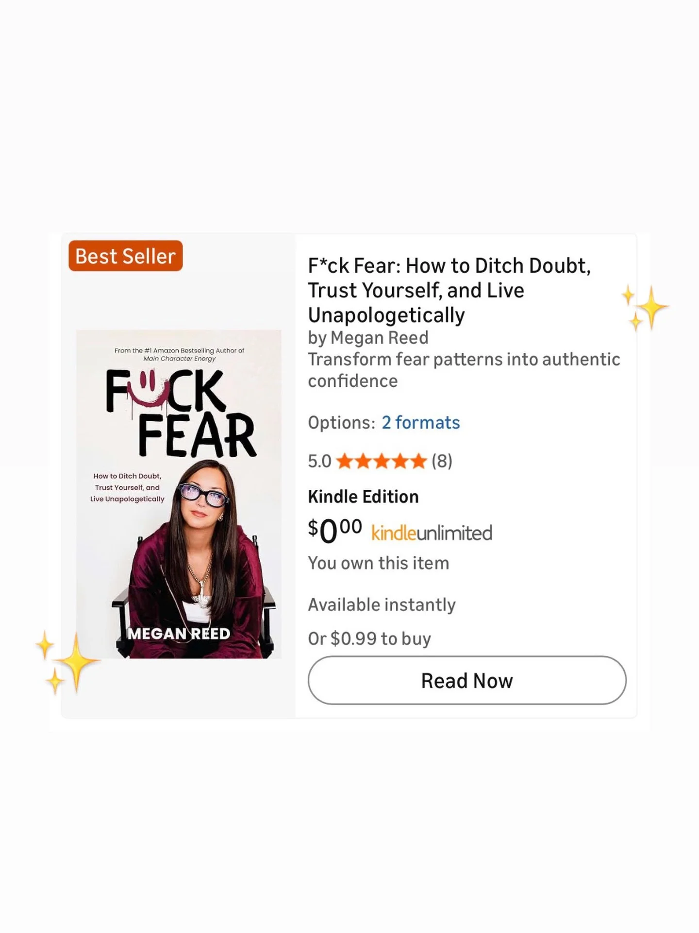 I&rsquo;m back like I forgot something 🥇❤️&zwj;🔥💅🏼💃🏻👑✨

F*ck Fear, my SECOND #1 Amazon BESTSELLER is live now on Amazon&mdash;only $0.99 for a limited time to celebrate launch week!

#bestsellingauthor #getouttayourownway #confidencecoach #boo