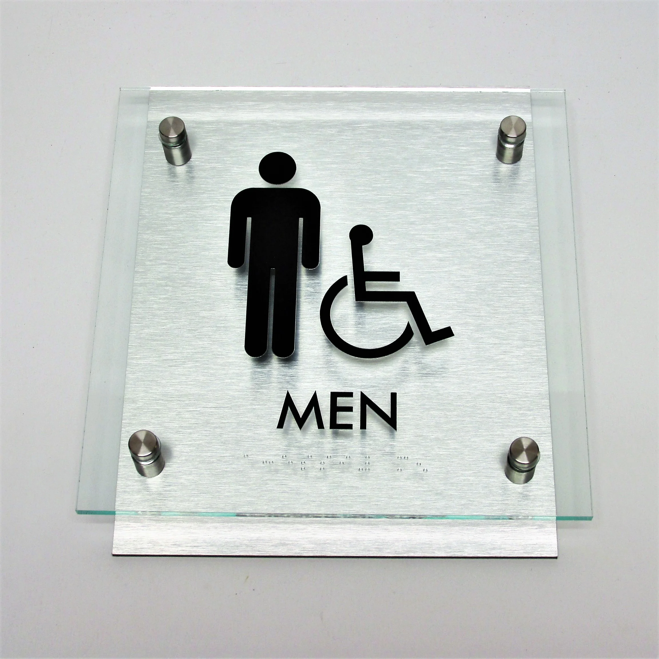 Floating Glass Men Restroom
