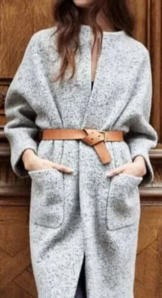 Try a belt over a cardigan or trench.