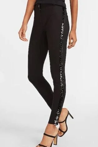Express High Waisted Sequin Side Stripe Legging