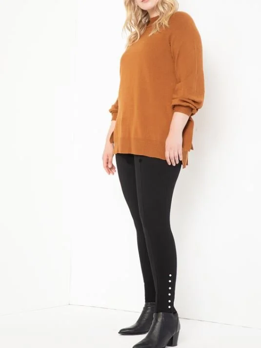 Eloquii Miracle Flawless Legging with Pearl Detail