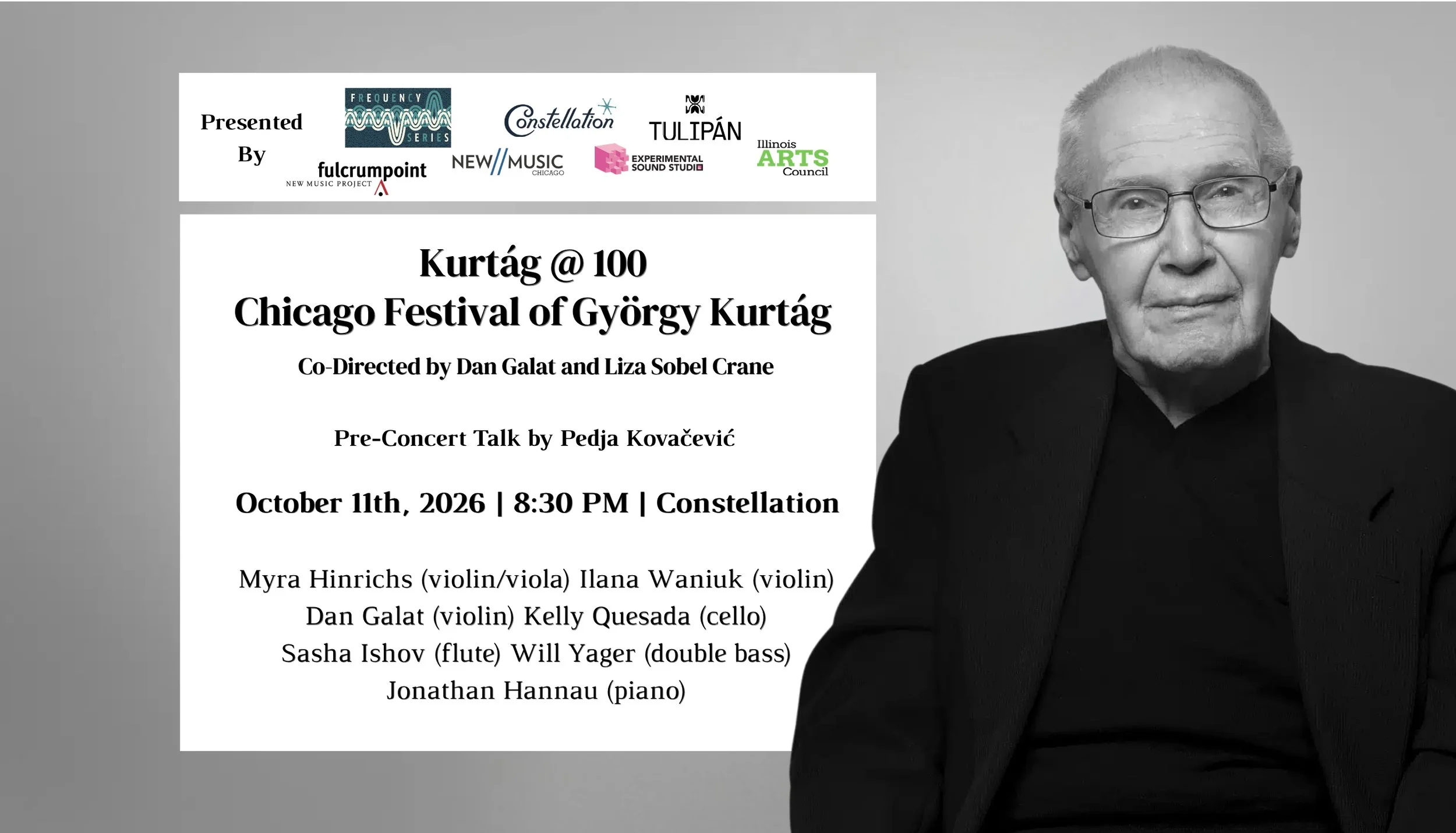 "Kurtág @ 100" Chicago Festival of György Kurtág (Night #1)