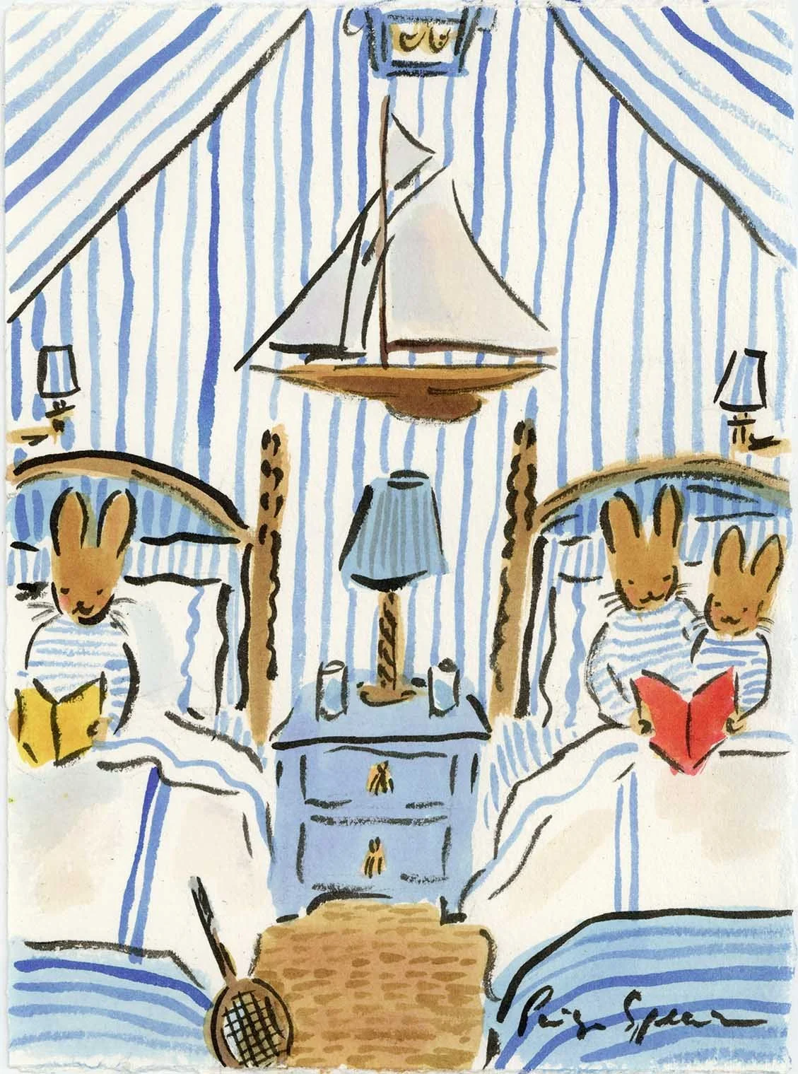 Summer Bunny Bedroom (SOLD)