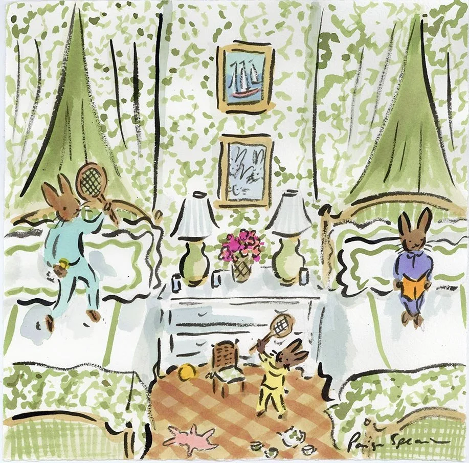 three bunnies in green nursery.jpg