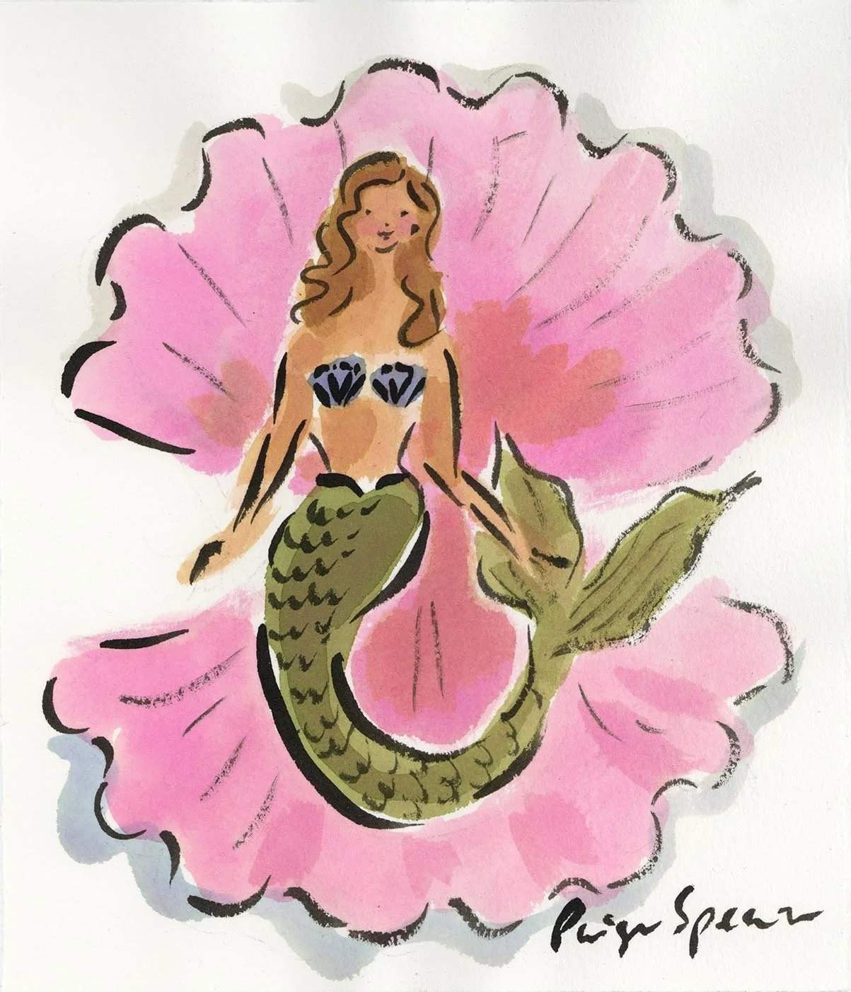 Mermaid in Pink Shell .jpg