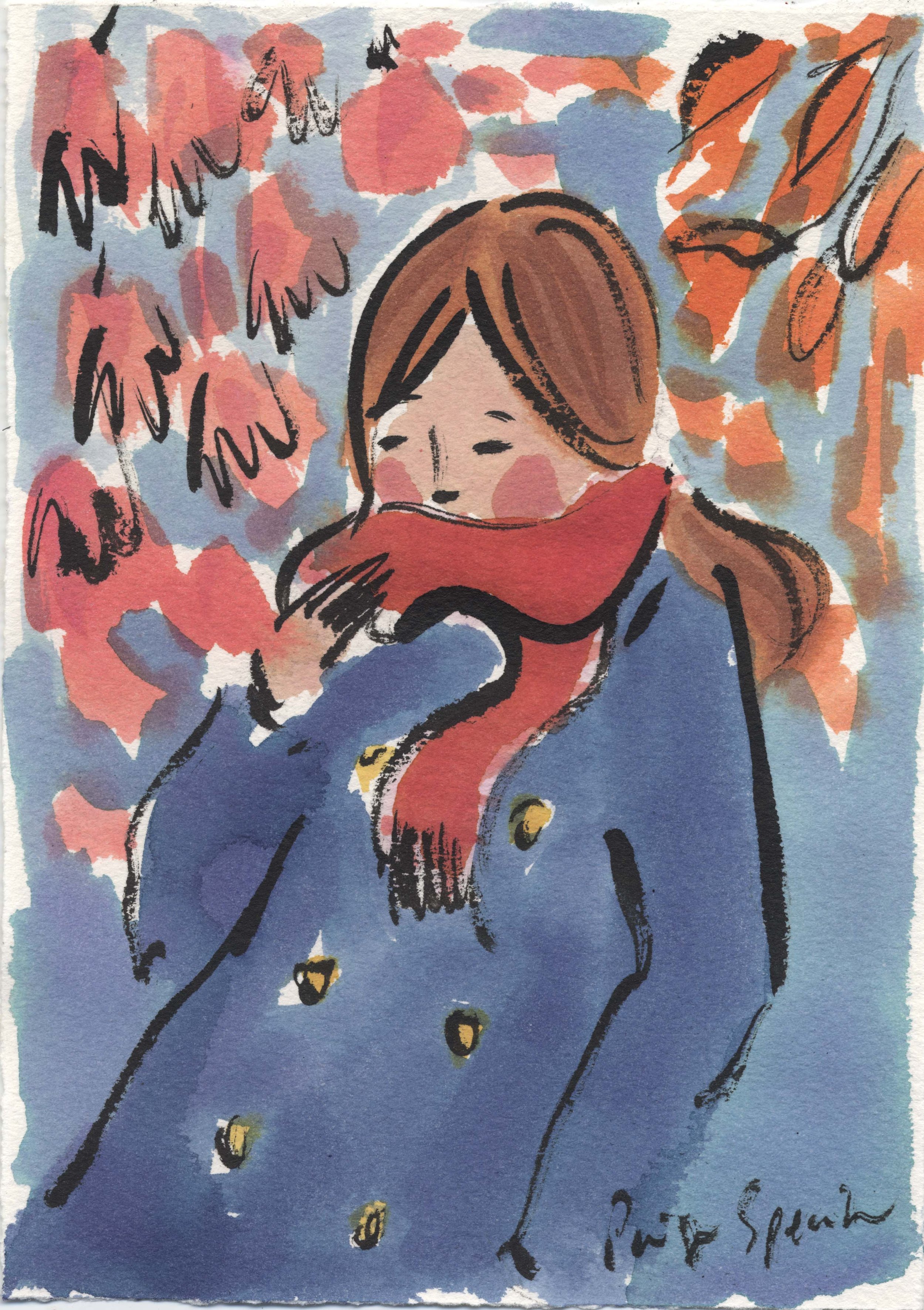 Lady in the Leaves (SOLD)