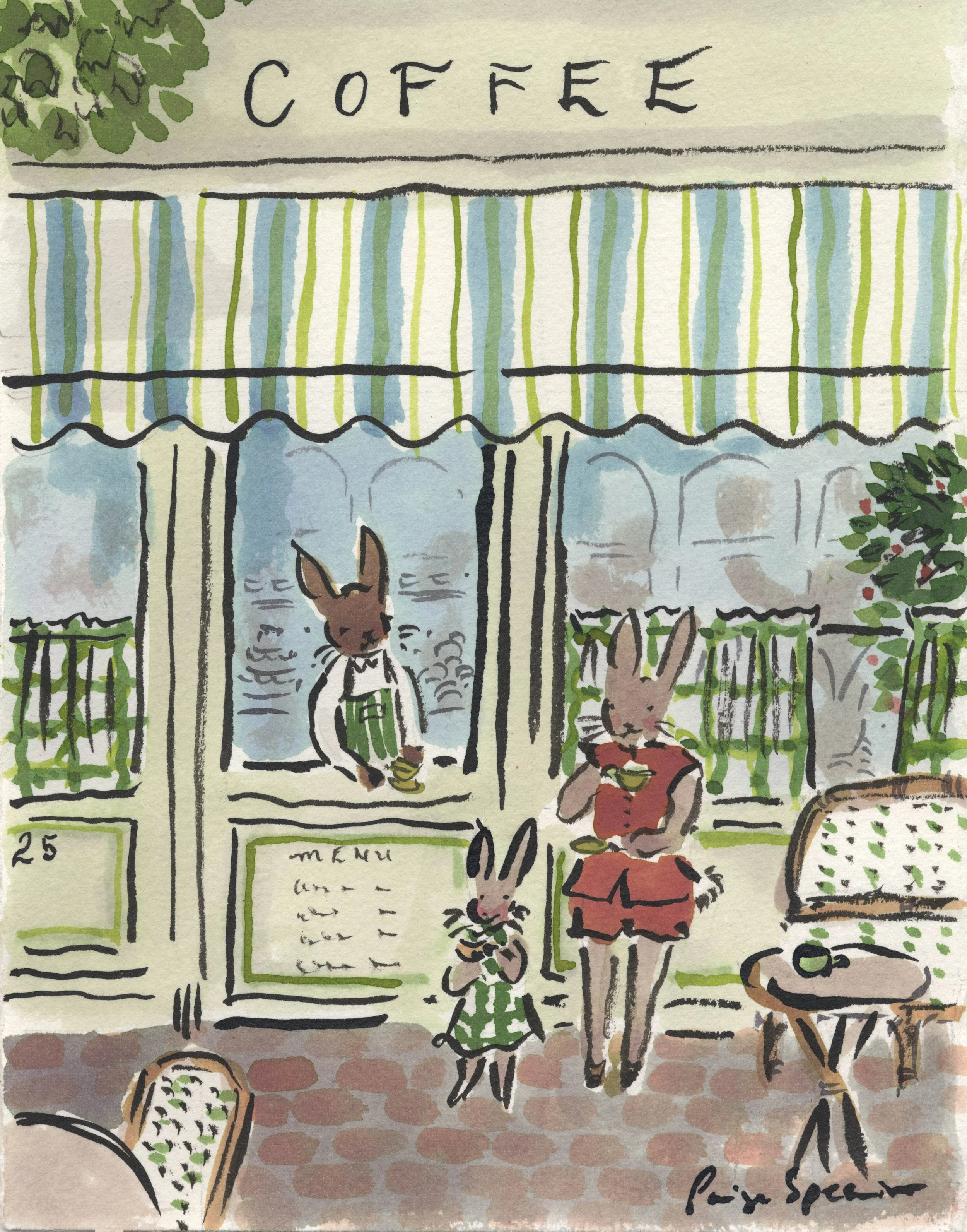 Coffee Shop Print 8 x 10