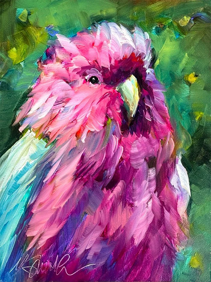 im smith fine art_original oil painting_parrot_fanny_6x8x2_cropped.jpg