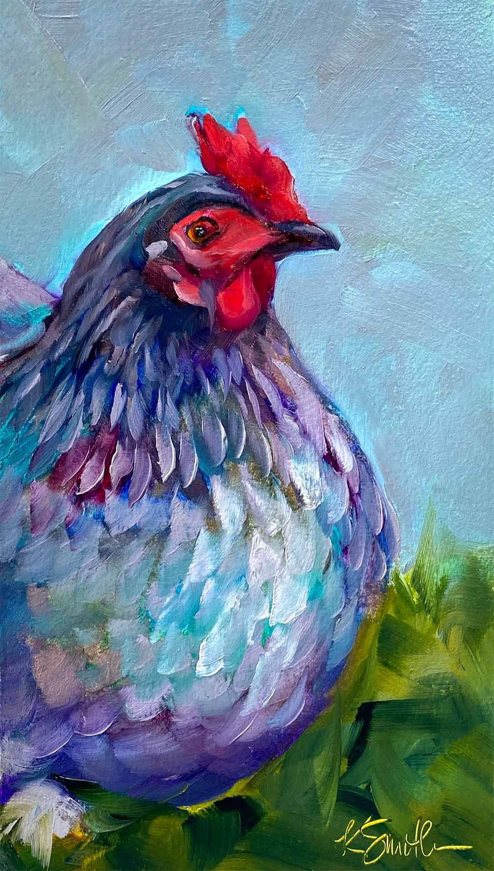 Chicken oil painting demo — Kim Smith Fine Art