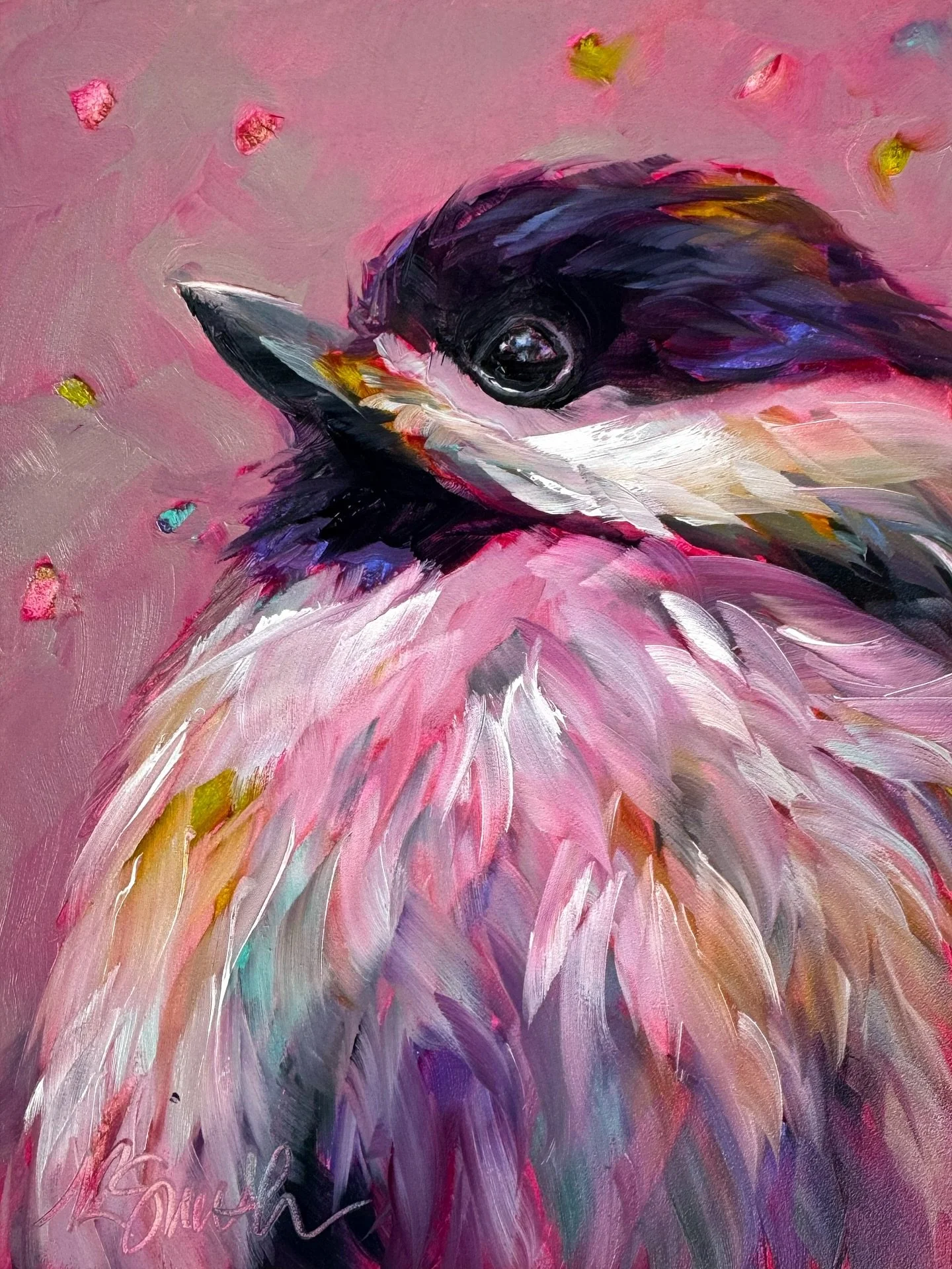 It&rsquo;s down to these&hellip; Janet, Clementine, Sebastian, Patrick and Oscar. Who should be on the cover of my 2026 party birds calendar? Oh, and it&rsquo;s available for pre-order through the link in my bio! #partybirds #inspiringart #2026calend