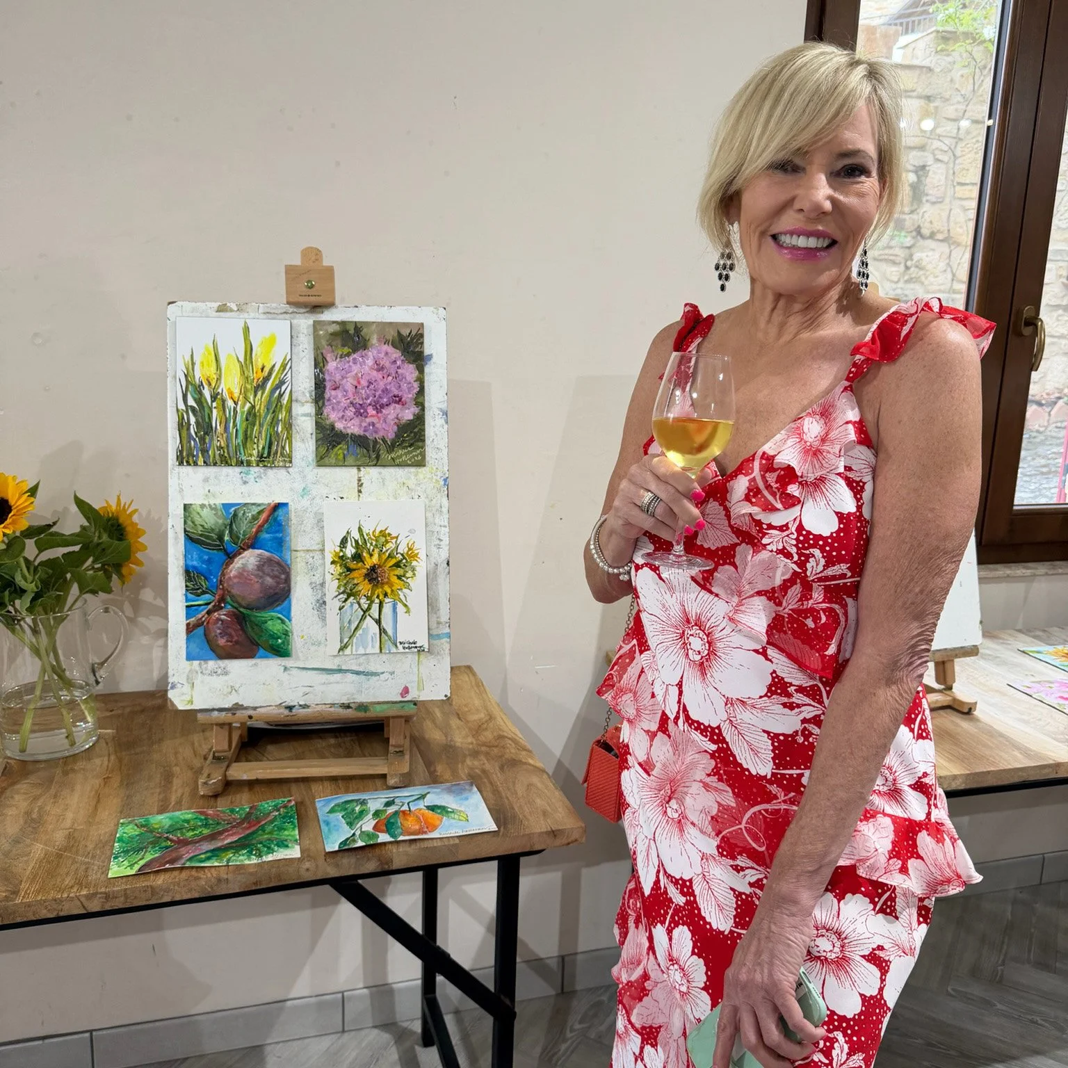 michele with art.jpg