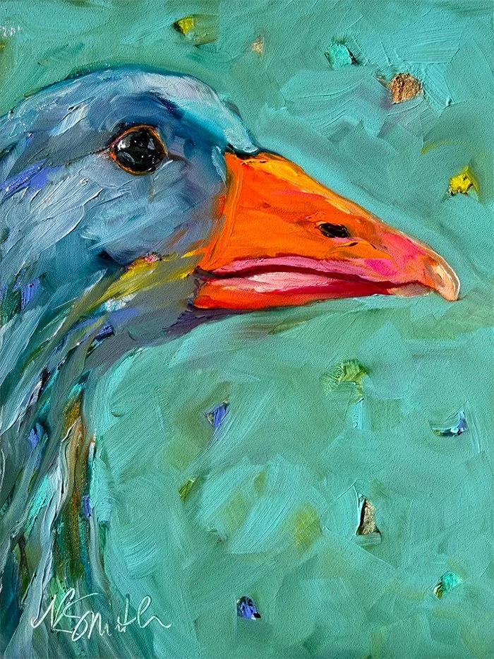 26.7.23_kim smith fine art_original oil painting_duck_joe_6x8x2_cropped.jpg