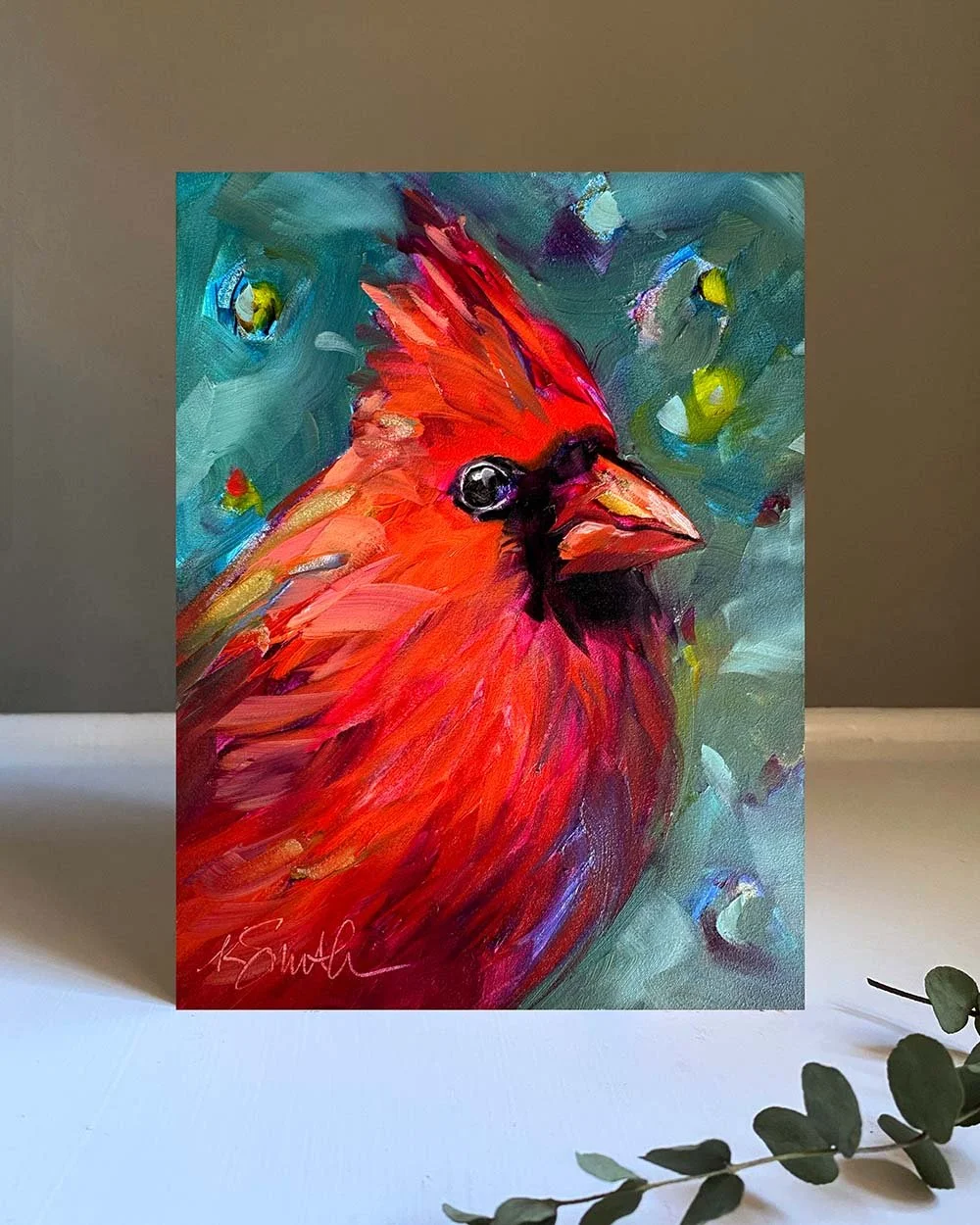 "harry" vertical original oil painting