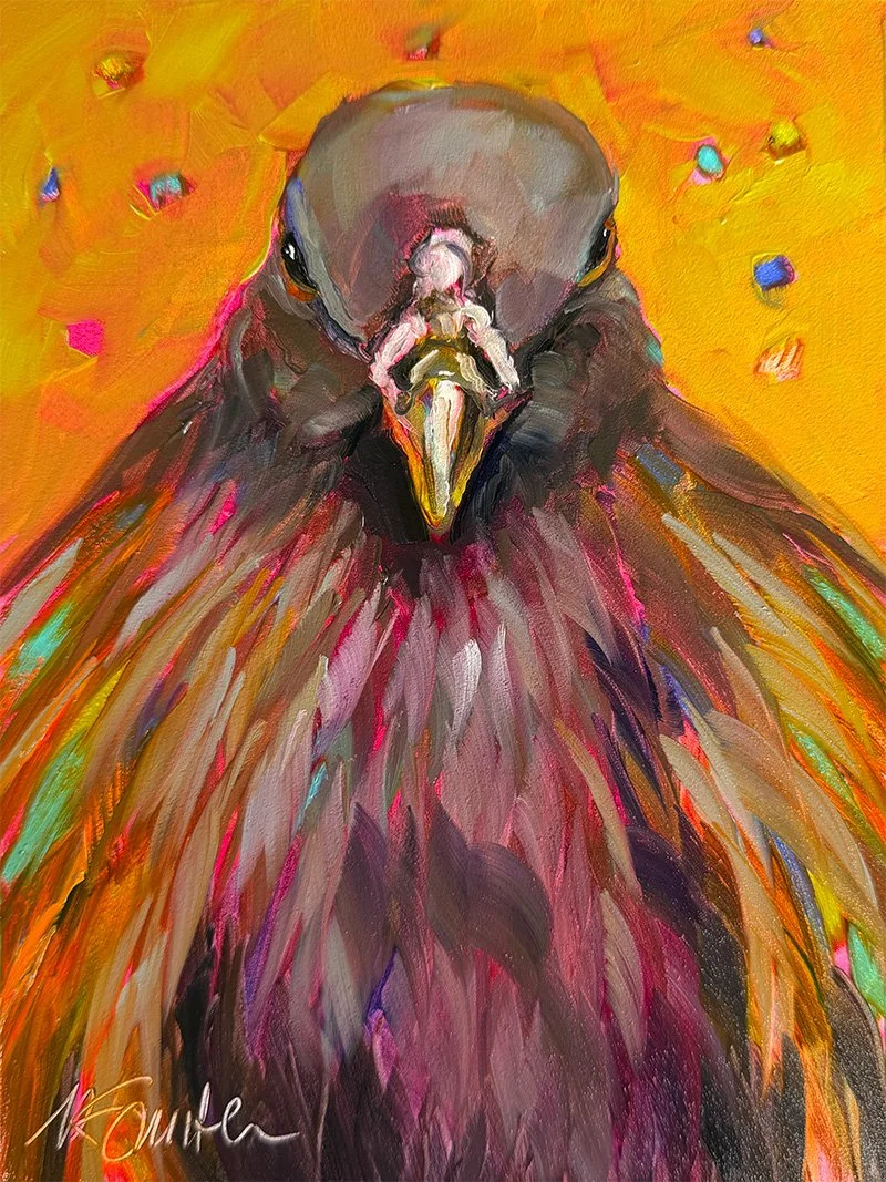 kim smith fine art_original oil painting_pigeon_wallace_6x8x2_cropped.jpg
