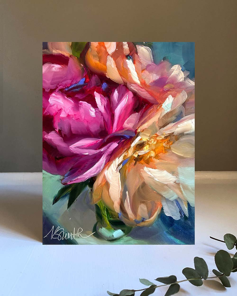 kim smith fine art_original oil painting_peony_about love_6x8x2.jpg_insitu-1.jpg