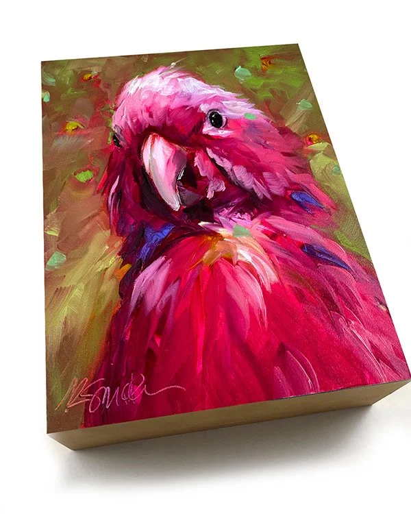 kim smith fine art_original oil painting_parrott_odette_6x8x2_angled.jpg