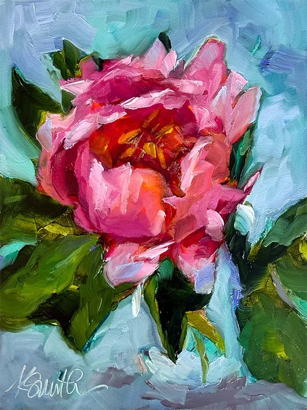 kim smith fine art_original oil painting_peony_don't look back_6x8x2_cropped.jpg