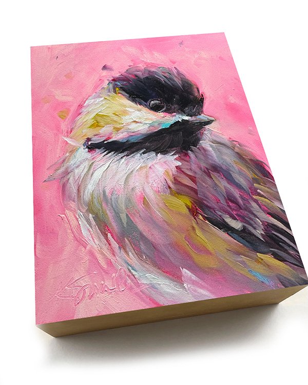 kim smith fine art_original oil painting_chickadee_mary_6x8x2_angled.jpg
