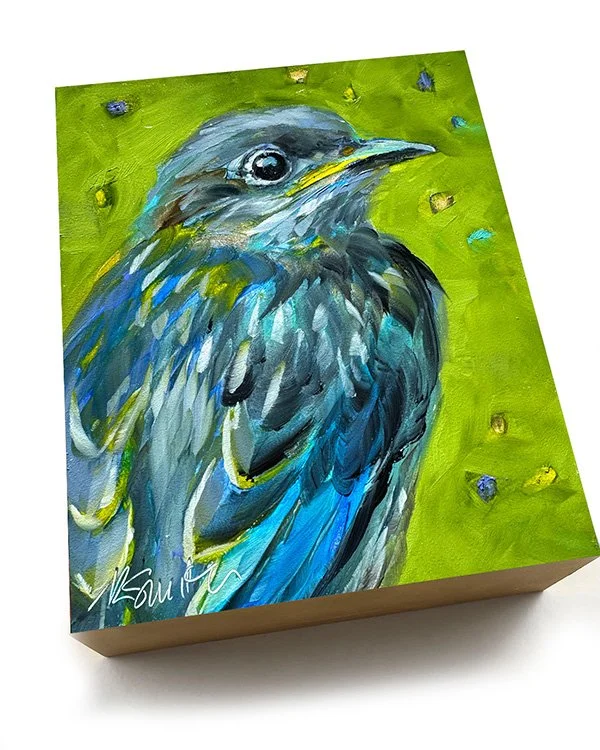 kim smith fine art_original oil painting_bluebird_archibald_6x8x2_angled.jpg