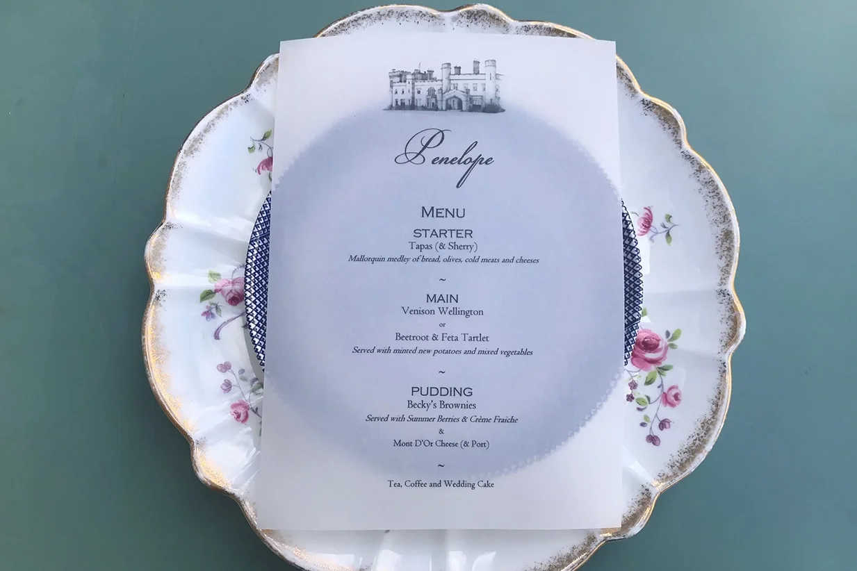 Vellum Menu