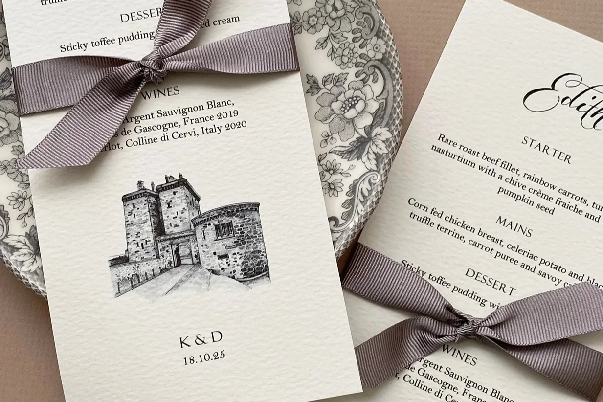 place card/menu