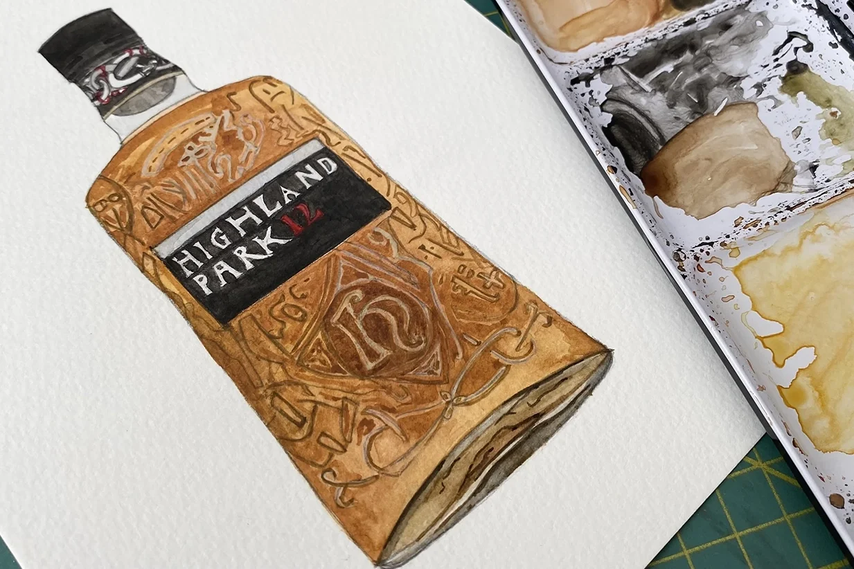Malt Whisky painting