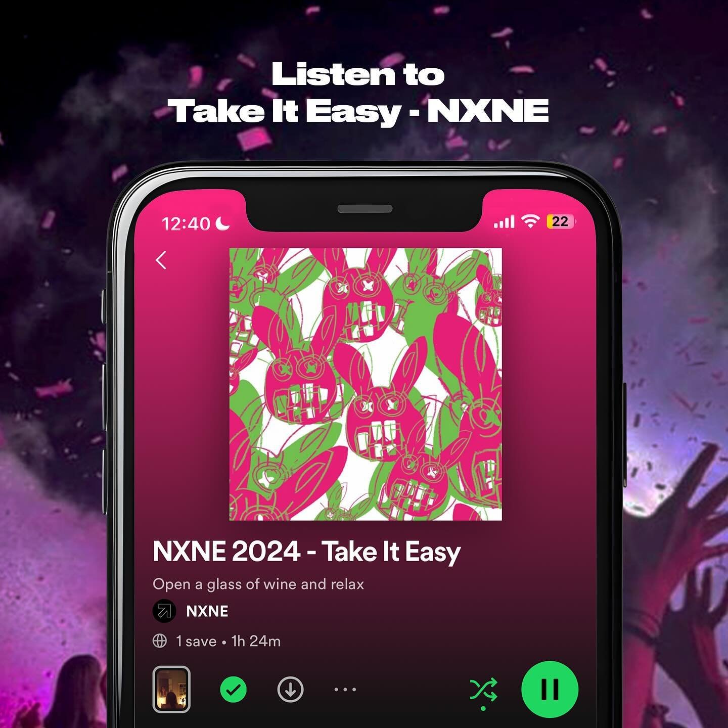 IT&rsquo;S HERE. 🎧 The first of many #NXNE2024 Spotify playlists has arrived just in time for the weekend. Swipe to see how we really feel about the TAKE IT EASY collection and just press play. For quick access to the playlist, head to the link in o