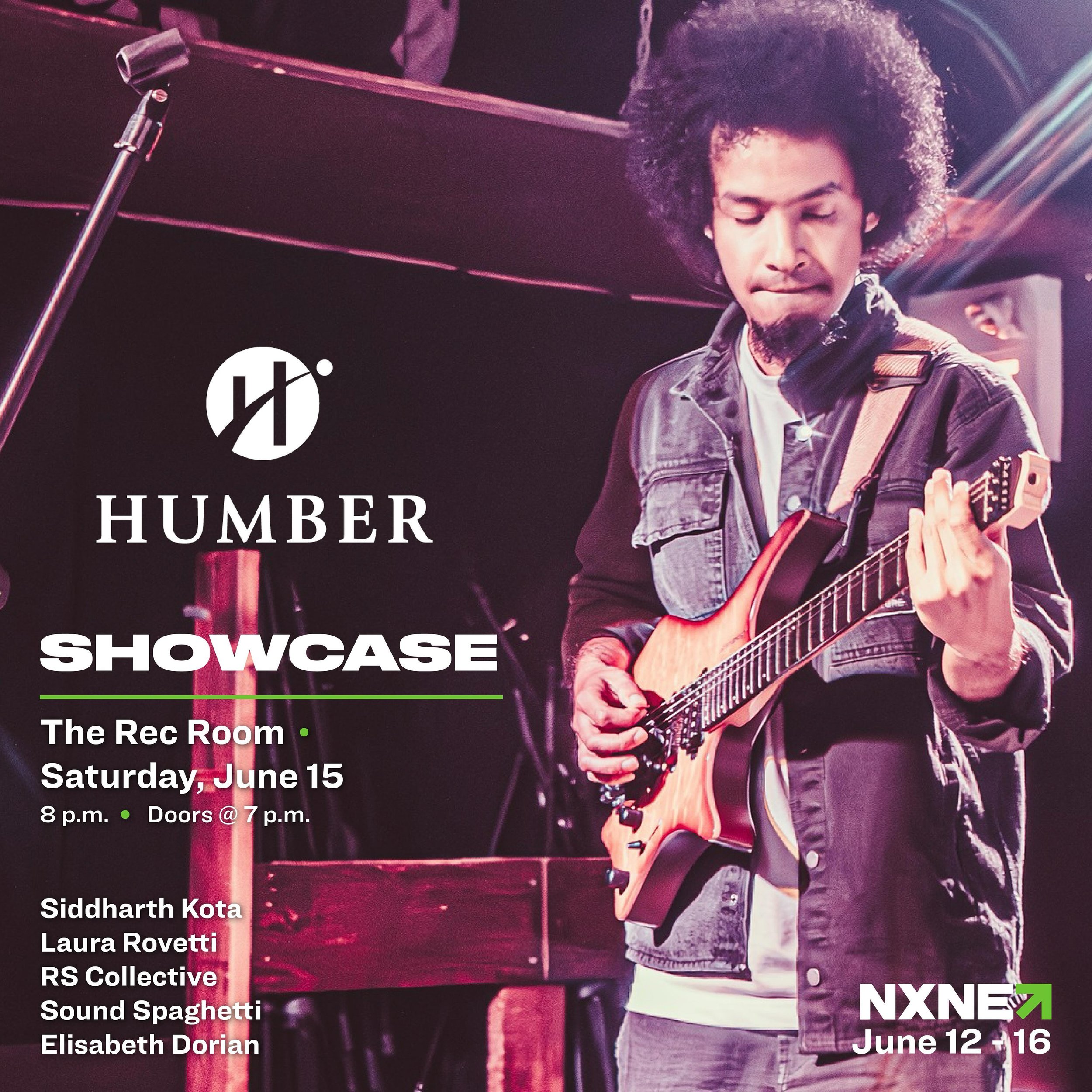 Did you know @humbercollege is FULL of emerging talents? 💫

Come check out the #NXNE2024 Humber College Showcase on June 15 at @therecroomca and prepare to discover the next big thing in music. We can&rsquo;t wait for you to see what these artists f