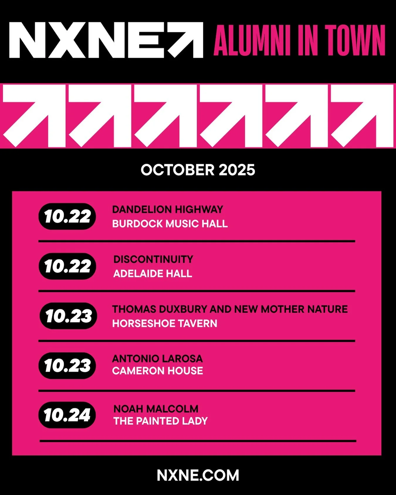 Once an NXNE artist, always an NXNE artist 😉🎶
We’re helping our alumni pack rooms and keep Toronto stages buzzing.
Check out who’s playing next 👀 and submit your show through the link in bio!
#NXNEalumni