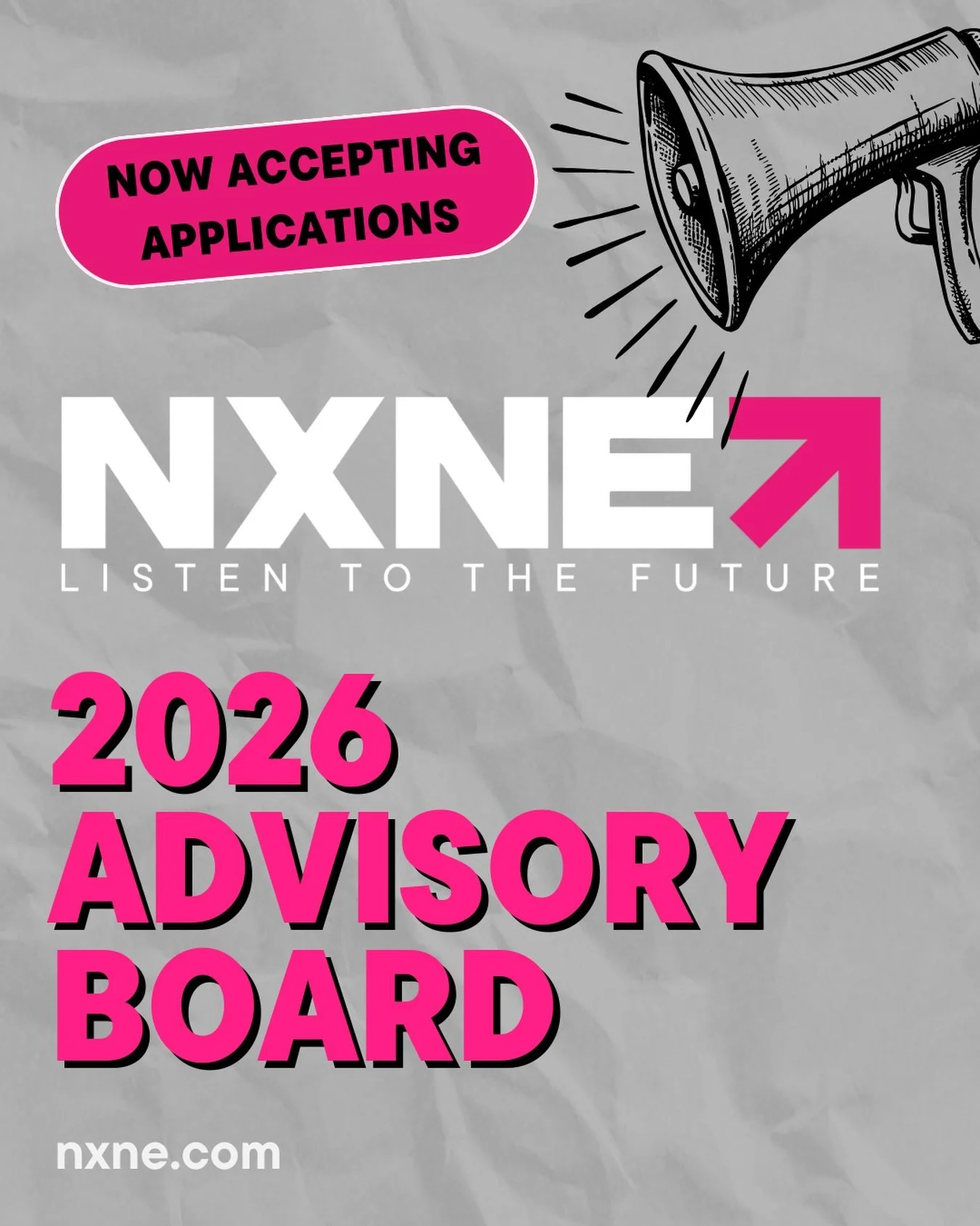 Do you have exciting ideas and a fresh perspective that could help shape the future of NXNE? 👀✨

We want to hear from you!

Apply now to join our 2026 Advisory Board and help us take the festival to the next level.

Application form is live at nxne.