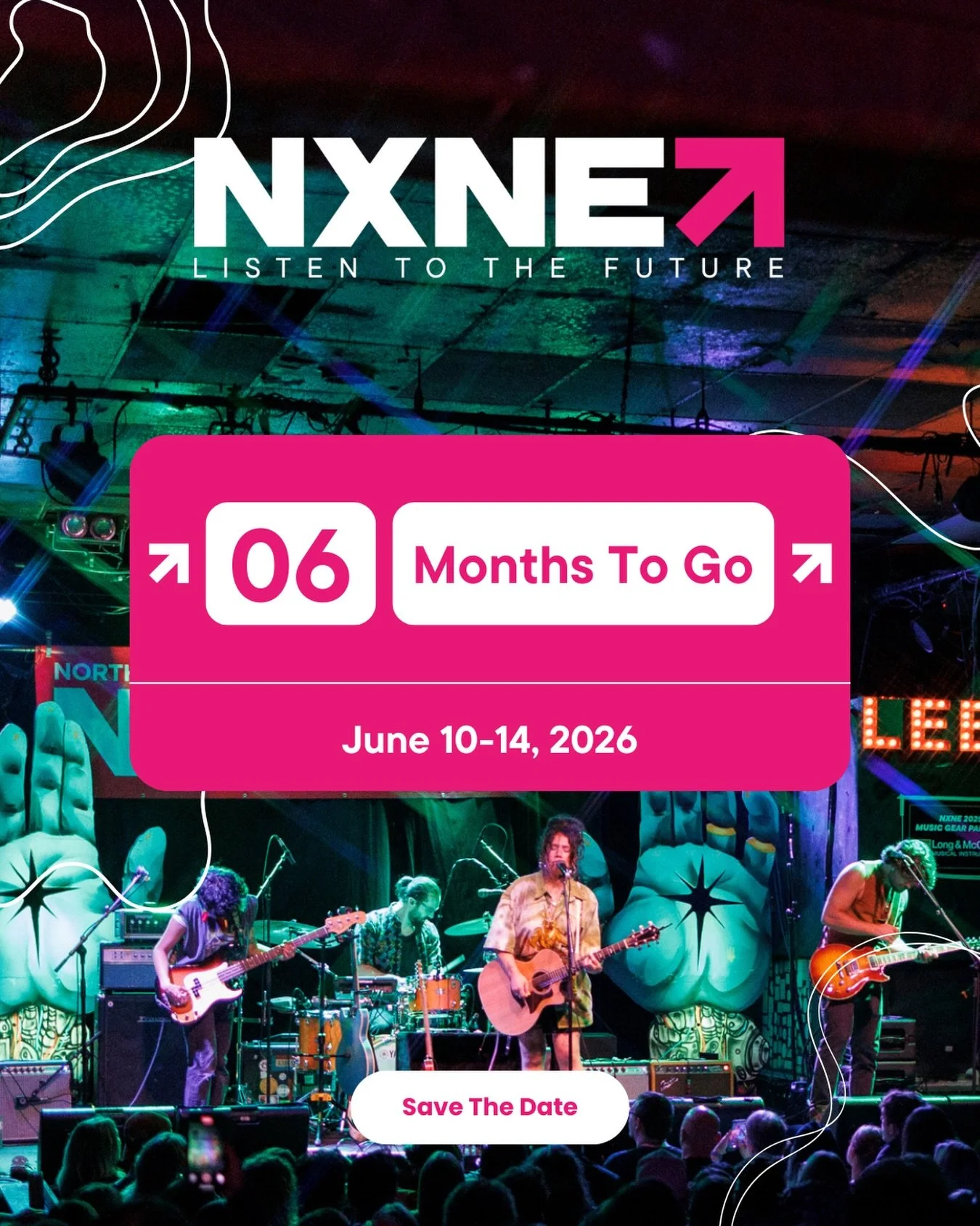 THE COUNTDOWN IS ON! 🎸🤟

Can you believe it? NXNE 2026 is just six months away...

June 10 will be here before you know it, and we&rsquo;ll be ready with five days of non-stop music, panels, networking, and more!

Make sure to grab your Full Festiv